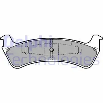 Brake pads Low-Metallic LP1635 DELPHI for FORD USA JEEP - Image 1 of 4