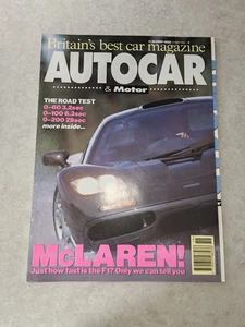 AUTOCAR magazine 11 May 1994 featuring McLaren F1 road test - Picture 1 of 2