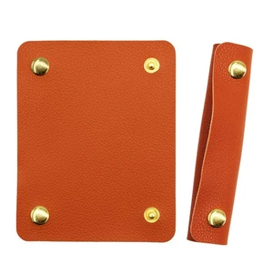 2 Stück Leder Gepäck Griff Hülle Reise Koffer Kennung Anhänger Griff Abdeckungen - Bild 1 von 5