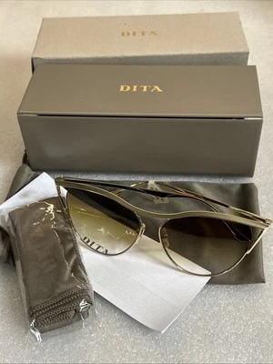 Gafas de sol DEMO DITA DTS509-59-01 Revoir marco dorado marrón degradado 59-13-145 Foto 1 de 4