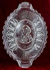 Gillinder Centennial Tray Bread Platter George Washington 1776-1876 EAPG - Picture 1 of 13