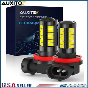 LED Fog Light Bulbs Conversion H11 H8 H16 6000K White Headlight Bright Lamps J - Picture 1 of 12