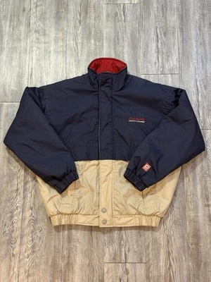 Chaqueta Chaps Ralph Lauren Para Hombre Azul Marino Crema Vintage Años 90 Talla Grande Foto 1 de 4