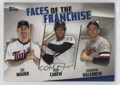 2019 Topps Faces of the Franchise Harmon Killebrew Rod Carew Joe Mauer HOF - Image 1 of 2