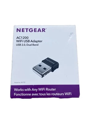 Netgear A6150-100PAS AC1200 Wifi USB 2.0 Dual Band Adapter A6150 - Image 1 of 4