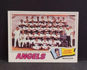 1977 TOPPS BASEBALL #34 UNMARKED CALIFORNIA ANGELS TEAM CHECKLIST NM/MT+ - Imagen 1 de 4