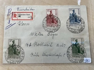 German Postal History Saar Occupation 1 Item G79 - Imagen 1 de 9