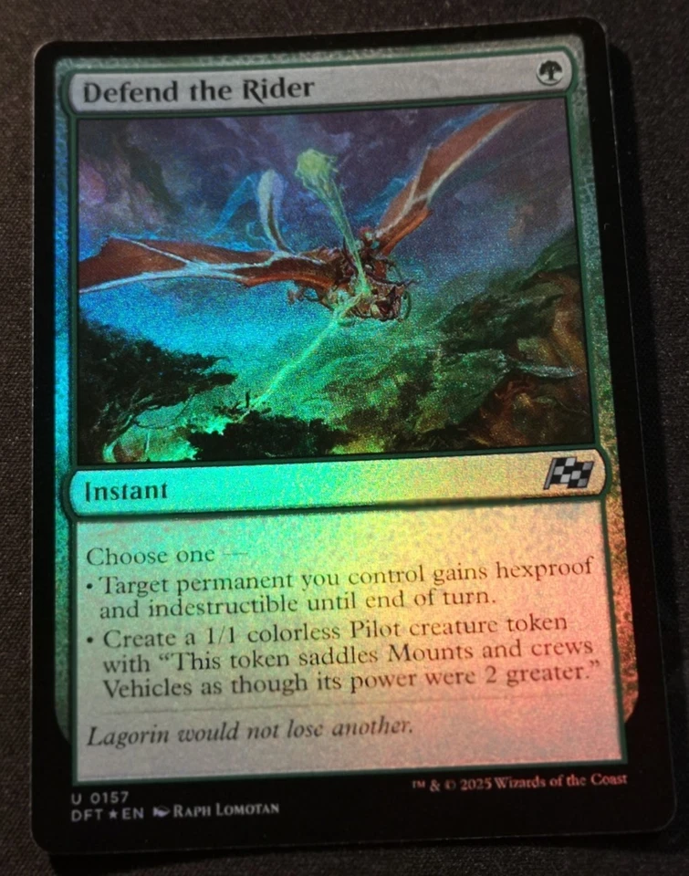Defend The Rider - Foil - DFT - MTG - EN - NM - 0157 - Image 1 of 1