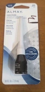 Almay Brown 222 Liquid Eyeliner Flexible Tip Hypoallergenic Blue Package - Picture 1 of 1