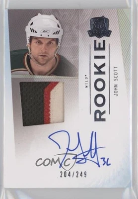 2009-10 Upper Deck The Cup /249 John Scott #161 RPA Rookie Patch Auto RC - Image 1 of 2