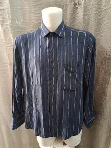 Camicia Uomo Pura Seta pancaldi taglia XL maniche lunghe - Foto 1 di 5