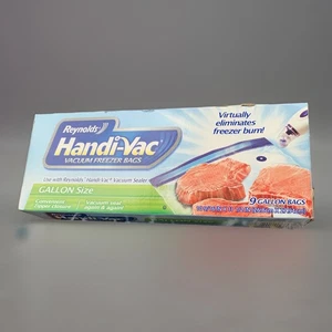 Reynolds Handi-Vac Vakuum Gefrierbeutel Gallone Größe 9 Neu Versiegelt - Bild 1 von 2