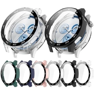 Zegarki Case PC + szkło hartowane ekran etui ochronne do zegarka HUAWEI GT5 46MM - Zdjęcie 1 z 18