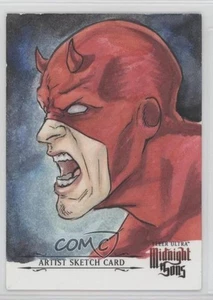 2023 Fleer Ultra Midnight Sons Midnight Daredevil 1/1 Andrew Lopez Auto Sketch - Picture 1 of 3