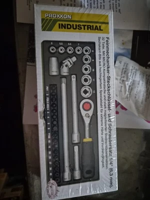 Proxxon Feinmechaniker Steckschlüssel Schraubersatz 1/4 - Bild 1 von 2
