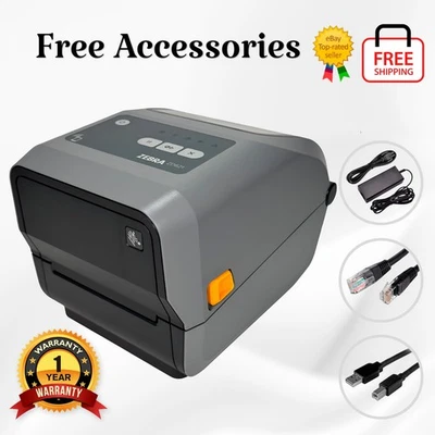 GRADE A Zebra ZD621 Thermal Transfer Barcode Label Printer USB LAN Bluetooth - Image 1 of 4