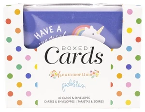 American Crafts A2 Karten mit Umschlägen (4,375"X5,75") 40/Box-Oh Sommerzeit 734095 - Bild 1 von 1