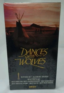 Dances with Wolves (Orion VHS 1990) Kevin Costner Western NEW FACTORY SEALED NOS - Picture 1 of 7