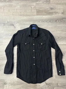 Pendleton Hemd Herren XS schwarz Canyon Wolle Pearl Snap Western Langarm - Bild 1 von 7