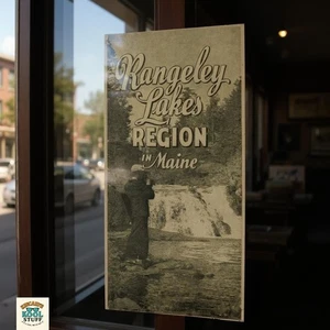 Rangeley Lakes Region in Maine Vintage 1959 The Pinewood Press Canton, ME Map - Picture 1 of 10