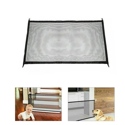  Freestanding Pet Gate Dog Barrier for Home Baby Fence Net Safety - Image 1 of 4