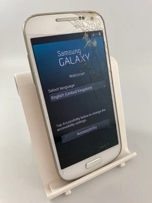 Samsung Galaxy S4 Mini White Unlocked 8GB 4.3" 8MP Android Smartphone Fault #C02 - Image 1 of 4