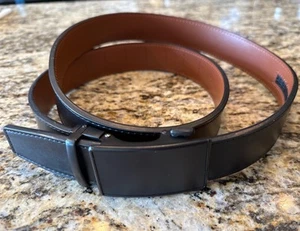 CHAOREN Mens Belt Ratchet Belt Leather 1 3/8" 28-42” Micro Adjustable 50” total - Picture 1 of 5