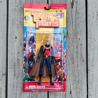 Figura de acción directa DC Teen Titans Brother Blood de colección nueva en caja en tarjeta 2005 Foto 1 de 2