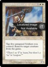 1X Catapult Master Onslaught NM/EX FOIL Italian MTG CARD