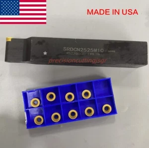 25 X 150MM SRDCN Lathe External Turning Holder + R5 RCMT10T3 Carbide insert USA - Picture 1 of 8