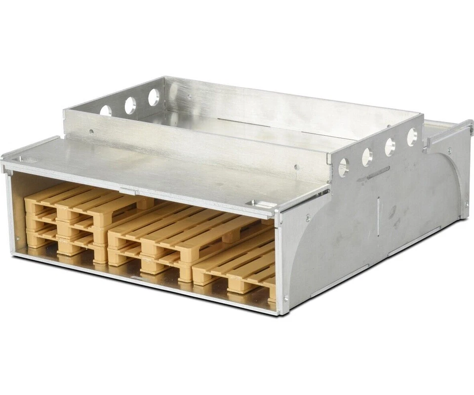 Carson 500907379 Truck 1:14 Alu Palettenkasten m. 6 Paletten Auflieger - Bild 1 von 1