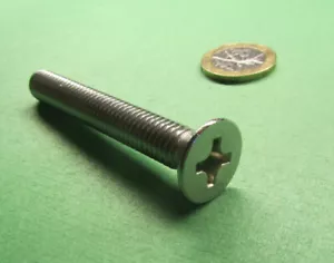Flat Head Phillips Machine Screw 18-8 Stainless Steel, 3/8"-16 x 2.75" L 5 Pcs - Picture 1 of 12