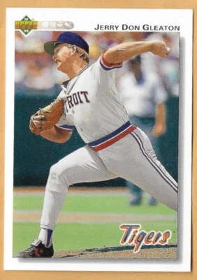 JERRY DON GLEATON DETROIT TIGERS #601 - UPPER DECK NM-MT 1992 - Image 1 of 2