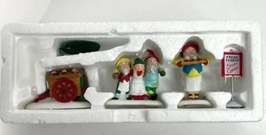 Dept 56 Heritage Village ELFI CONO DI NEVE #5637-5 Set di 4 pezzi con scatola - Foto 1 di 7