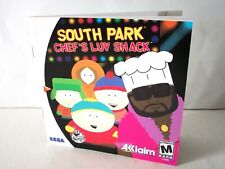 South Park Chef's Luv Shack Manual Only NO GAME Sega Dreamcast w/ Reg Card Love
