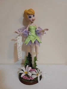Muñeca bisque Campanilla Disney 14" porcelana y tela con soporte - Imagen 1 de 8