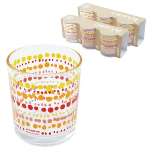 Set 6 bicchieri Cerve in vetro da 220 cc Bicchiere Colorati per Acqua Vino Bar - Foto 1 di 6