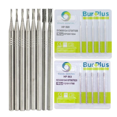 Wave Dental Carbide Burs HP Surgical Bur 555 556 557 558 for Straight Handpiece - Image 1 of 4