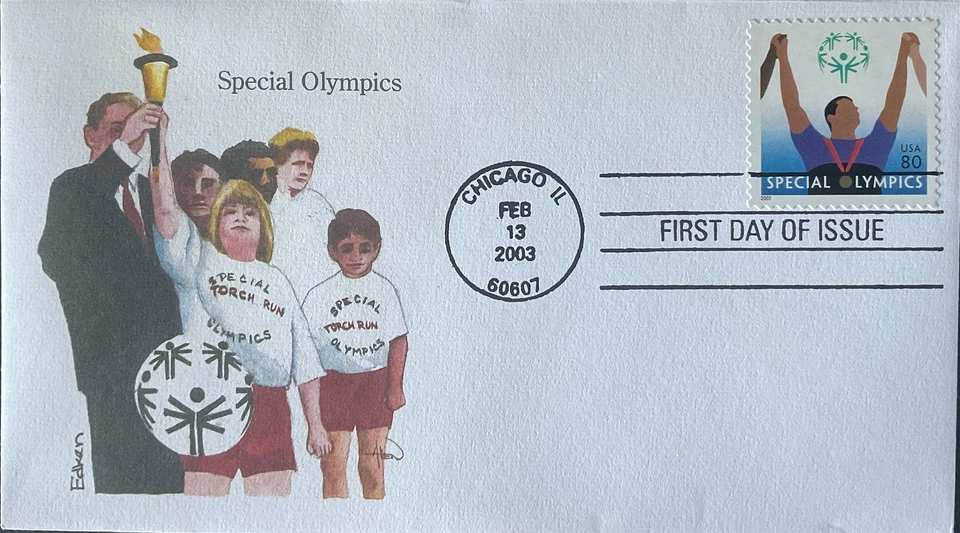 Edken 3771 Special Olympics .80 Stamp Chicago Illinois  - Image 1 of 1