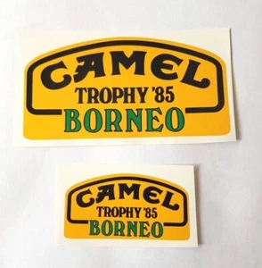 Camel Trophy BORNEO 2 Piece Stickers Vintage 85 Sticker Car Motorcycle Decal Sticker - Picture 1 of 1