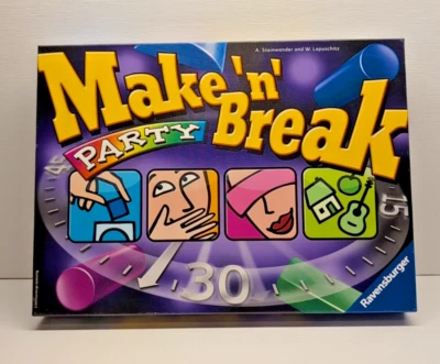 NEW! 2013 Ravensburger Make N Break Party Board Game 100% COMPLETE Wood Shapes - Image 1 of 4