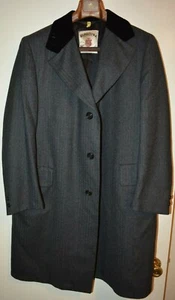 New Old Stock Barneys NY Alpaca Overcoat Felt Collar New Yorker Overcoat 40 Med - Picture 1 of 12