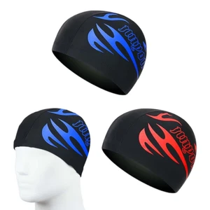 2 Sück Unisex Badekappe Wasserdicht Bademütze PU Beschichtet Weiche Badehaube Oh - Bild 1 von 6
