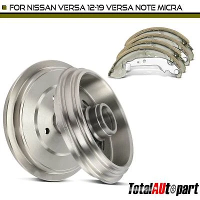 Nuevo tambor de freno y zapata de freno de cerámica para Nissan Micra 15-17 Versa Note 14-19 trasero Foto 1 de 4