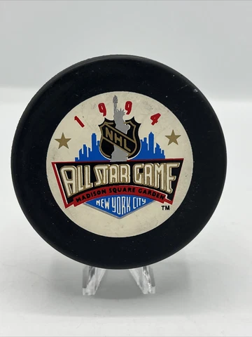 Vintage New York Rangers Puck 1994 NHL All Star Game Madison Square Garden Cover