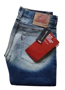 Vaqueros para hombre LEVIS 519 W 30 L 34 ajuste ajustado altura baja azul desvanecido denim nuevos con etiquetas - Imagen 1 de 10