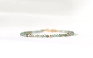 Grüner Aventurin facettierter runder Edelstein Gold gefüllte Perlen 2-3 mm Ar... - Bild 1 von 16