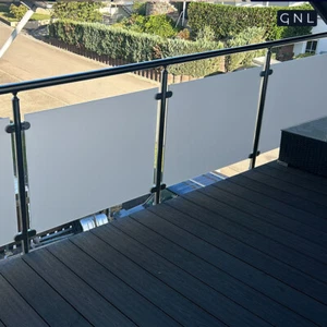 GNL Glas Balkongeländer Edelstahl ✅mit Glas Balkon Geländer ✅poliert Rostfrei - Bild 1 von 18
