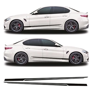 Racing untere Seitenstreifen Grafik passt Alfa Romeo Giulia Vinyl Aufkleber Aufkleber - Bild 1 von 3