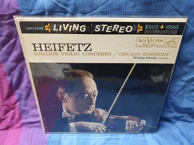 JASCHA HEIFETZ SIBELIUS VIOLIN CONCERTO RCA LIVING STEREO LSC 2435 SHADE DOG - Image 1 of 3